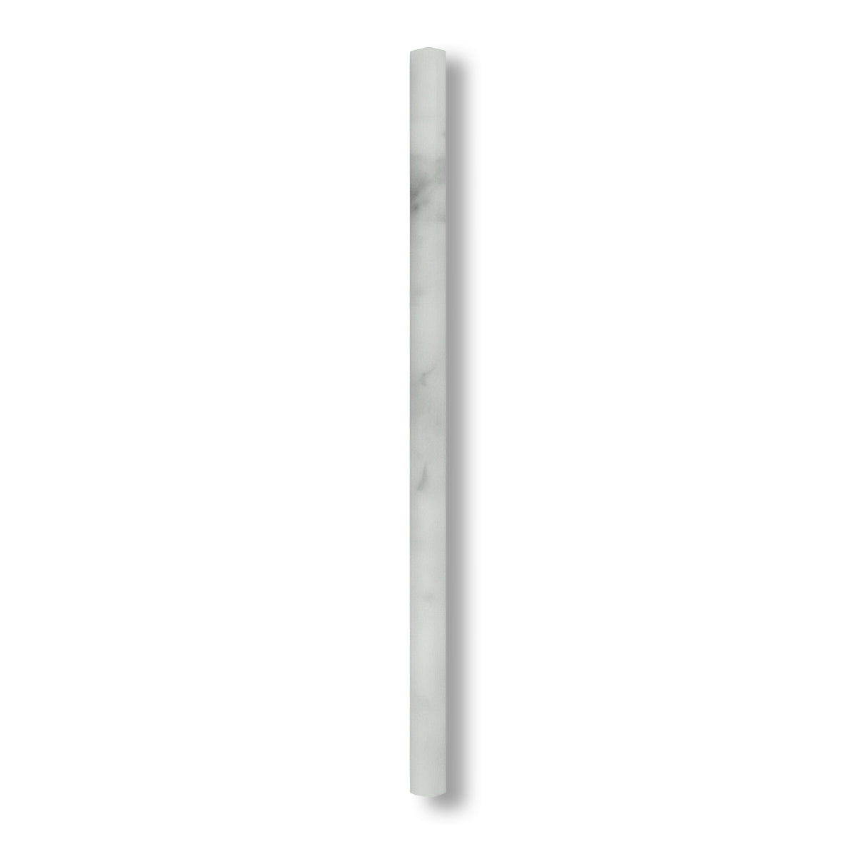 Bianco Venatino Marble Polished 1/2x12 Pencil Liner - American Tile Depot