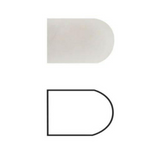 Bianco Venatino Marble Polished 1/2x12 Pencil Liner - American Tile Depot