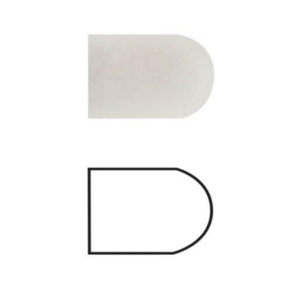 Bianco Venatino Marble Polished 1/2x12 Pencil Liner - American Tile Depot