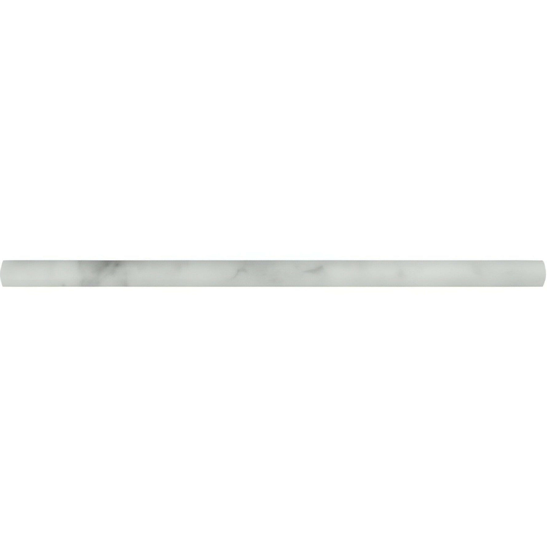 Bianco Venatino Marble Honed 1/2x12 Pencil Liner Bianco Venatino Marble Honed 1/2x12 Pencil Liner - American Tile Depot