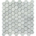 Bianco Venatino Marble Polished 1" Hexagon Mosaic Tile Bianco Venatino Marble Polished 1" Hexagon Mosaic Tile - American Tile Depot