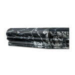 Black Marquina Marble Hand-Made Custom Shower Corner Shelf - Polished Black Marquina Marble Hand-Made Custom Shower Corner Shelf - Polished - American Tile Depot