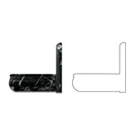 Black Marquina Marble Hand-Made Custom Soap Holder - Soap Dish - Honed Black Marquina Marble Hand-Made Custom Soap Holder - Soap Dish - Honed - American Tile Depot