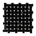 Basketweave w/ White Polished
