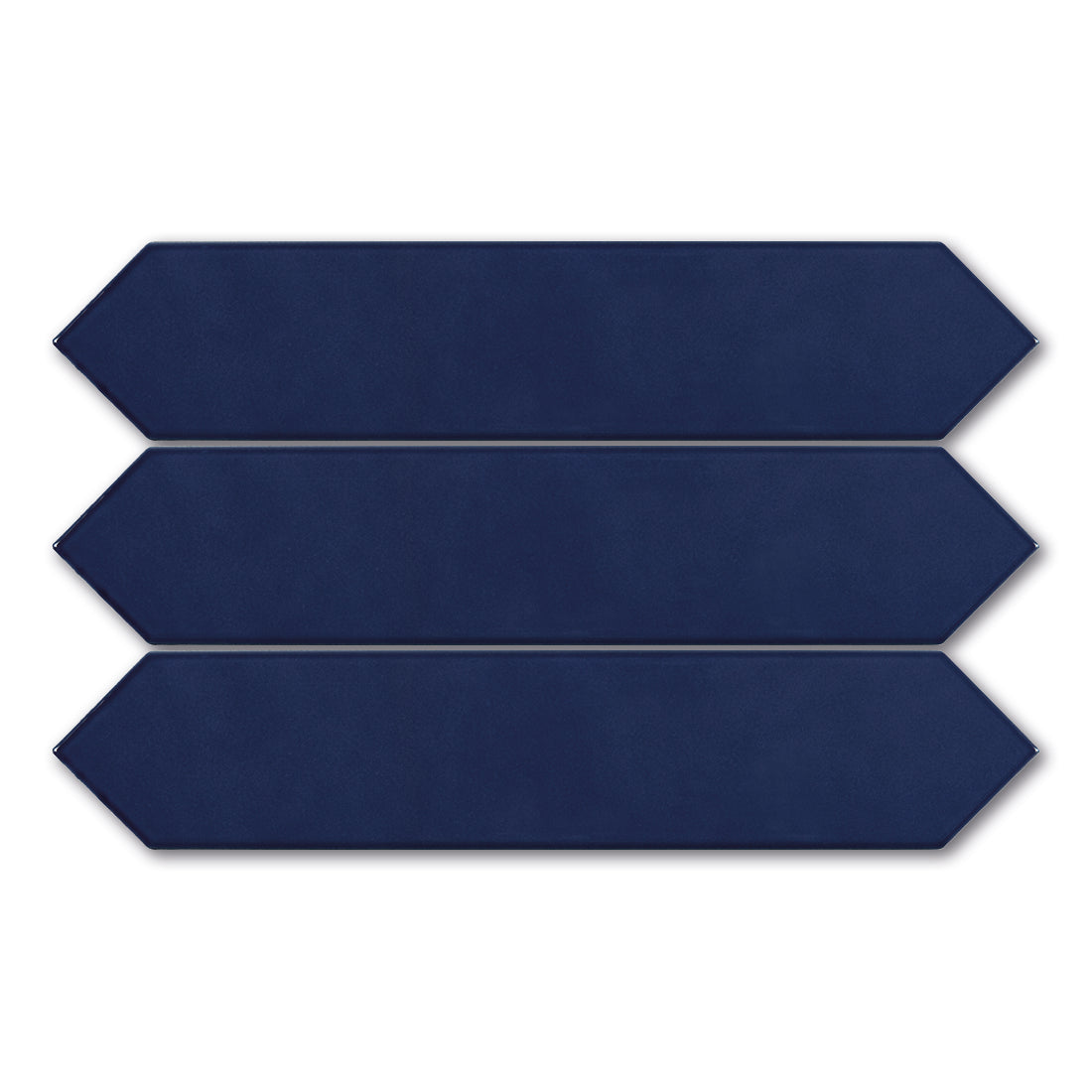 2x10 Brick Azul Glossy Solid Color Ceramic Tile - American Tile Depot