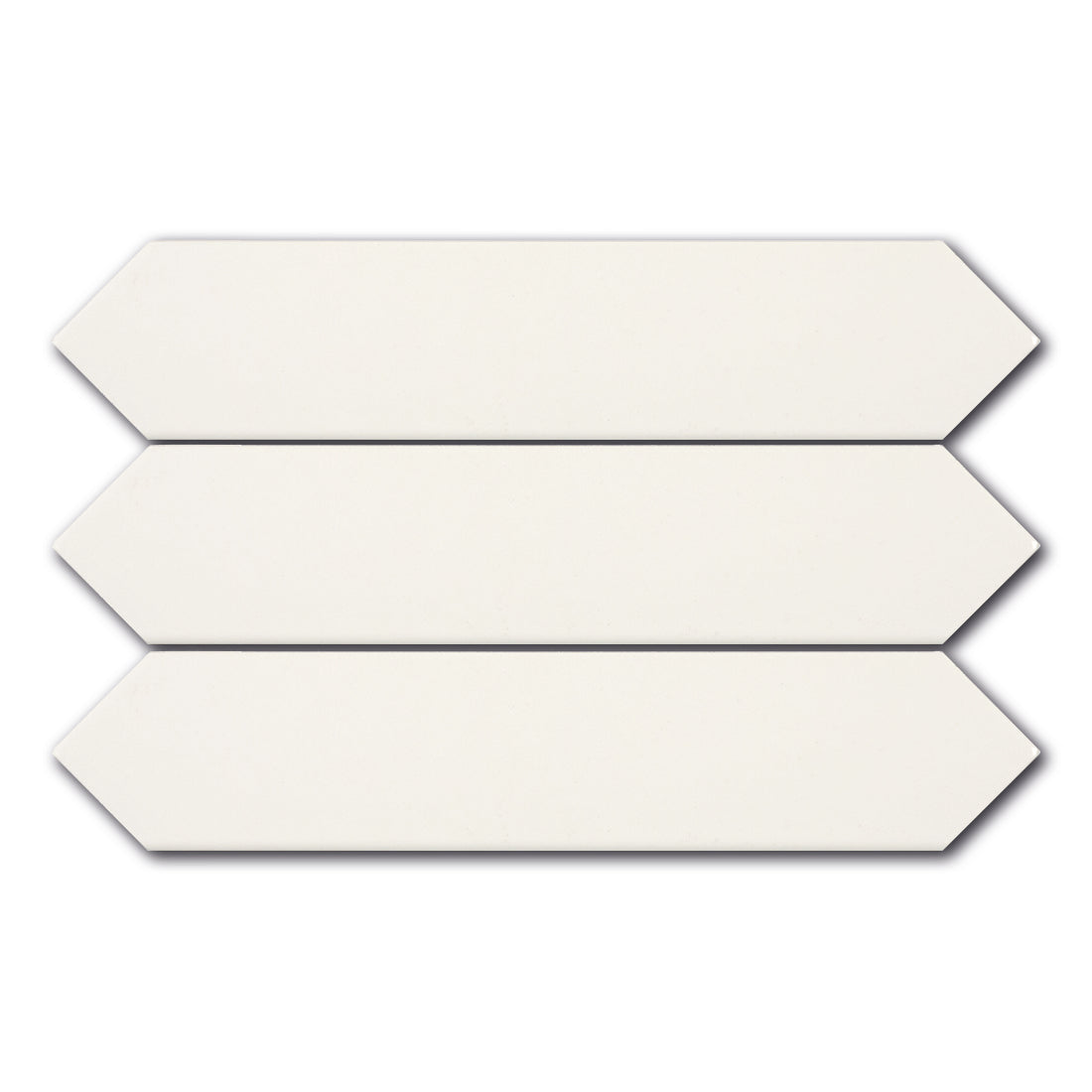 2x10 Brick Blanco Matte Solid Color Ceramic Tile - American Tile Depot