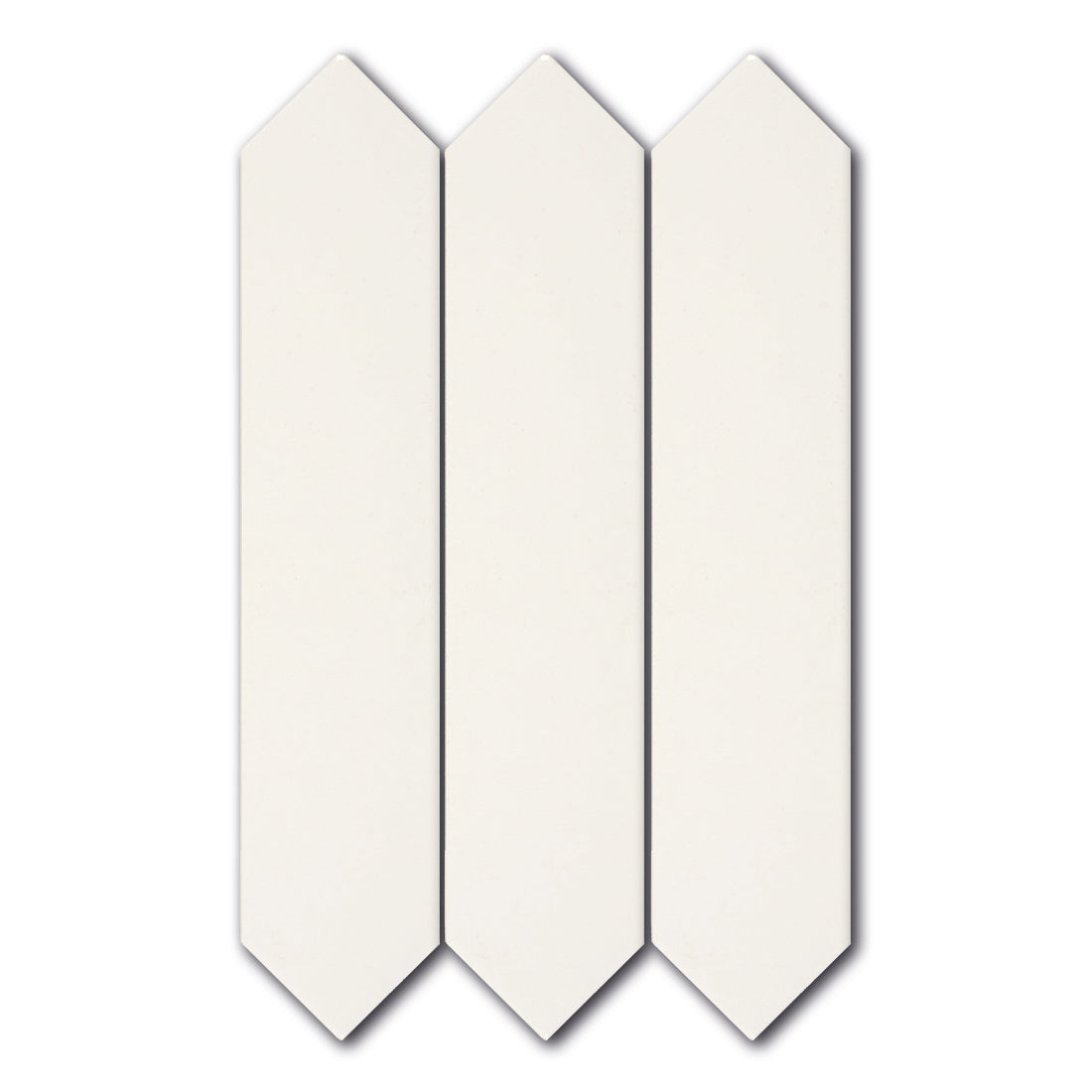 2x10 Brick Blanco Matte Solid Color Ceramic Tile - American Tile Depot