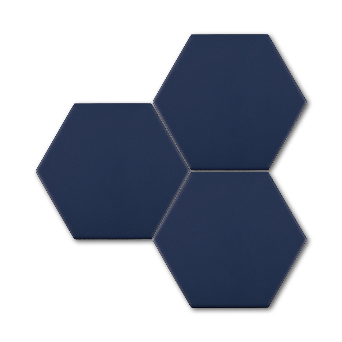 Brick Azul Matte 5" Hexagon Porcelain Tile - American Tile Depot