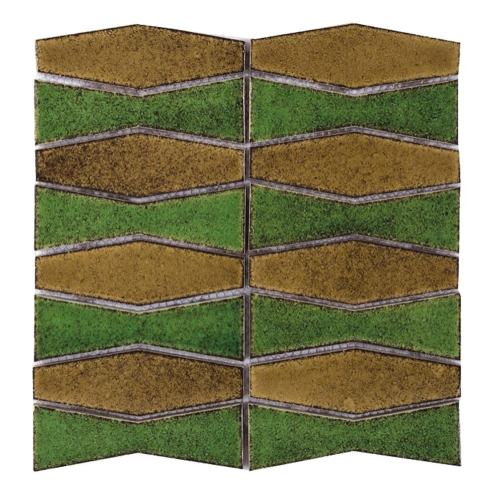 Bloom Geometric Porcelain Mosaic Wall Tile Bloom Geometric Porcelain Mosaic Wall Tile - American Tile Depot