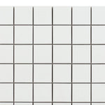Borneo Roy White Matte Square Marble Laminated Porcelain Mosaic Tile Borneo Roy White Matte Square Marble Laminated Porcelain Mosaic Tile - American Tile Depot
