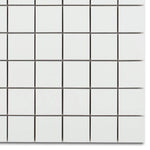 Borneo Roy White Matte Square Marble Laminated Porcelain Mosaic Tile Borneo Roy White Matte Square Marble Laminated Porcelain Mosaic Tile - American Tile Depot