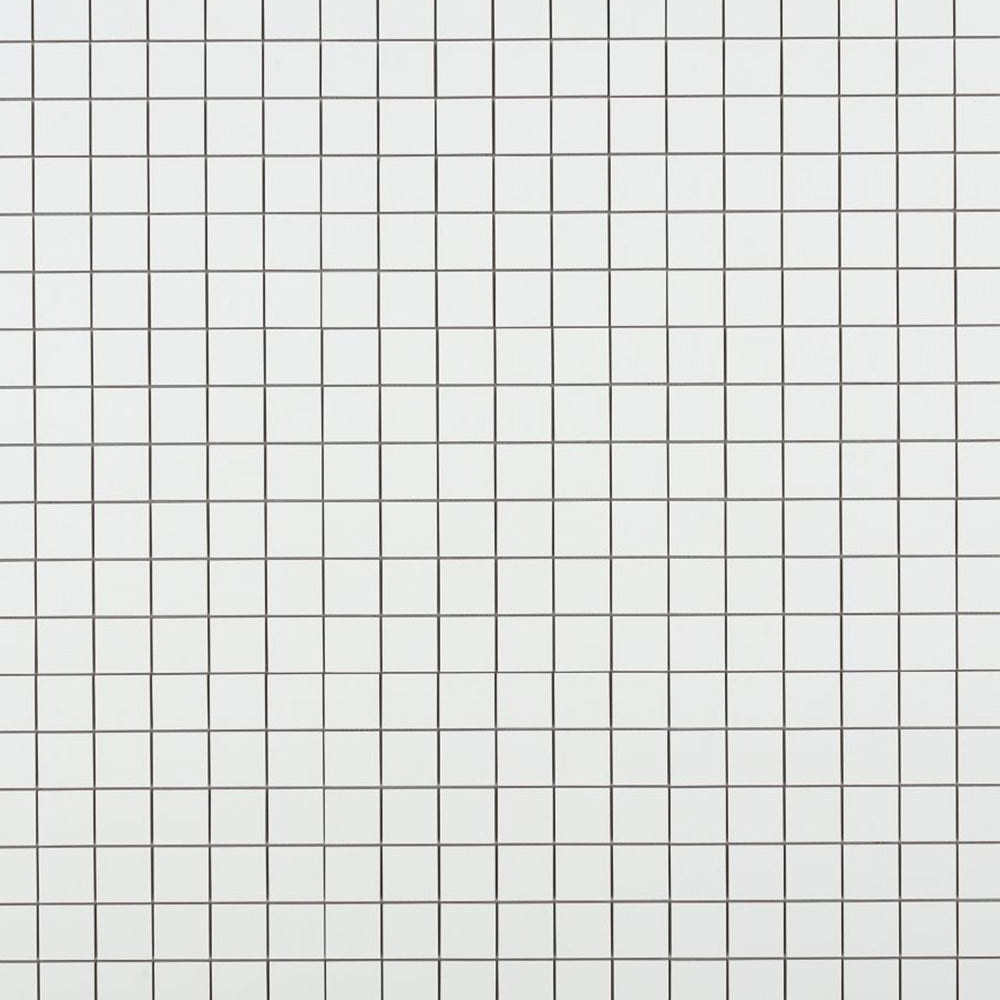 Borneo Roy White Matte Square Marble Laminated Porcelain Mosaic Tile