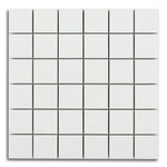 Borneo Roy White Matte Square Marble Laminated Porcelain Mosaic Tile Borneo Roy White Matte Square Marble Laminated Porcelain Mosaic Tile - American Tile Depot