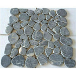 Brook Blue Stone Pebble Marble Tumbled Mosaic Tile Brook Blue Stone Pebble Marble Tumbled Mosaic Tile - American Tile Depot