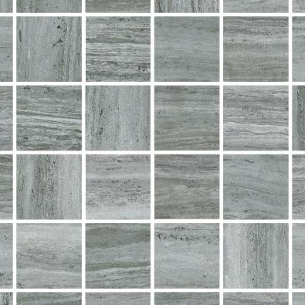 Brook Grey Matte Square Porcelain Mosaic Tile Brook Grey Matte Square Porcelain Mosaic Tile - American Tile Depot
