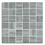 Brook Grey Matte Square Porcelain Mosaic Tile Brook Grey Matte Square Porcelain Mosaic Tile - American Tile Depot