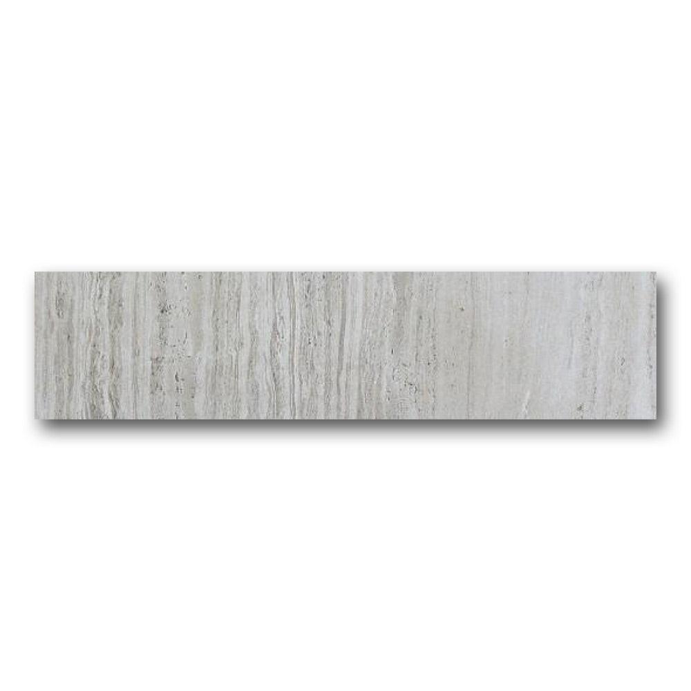 Brook Silver Lappato Bullnose 4x12 Molding Trim Brook Silver Lappato Bullnose 4x12 Molding Trim - American Tile Depot