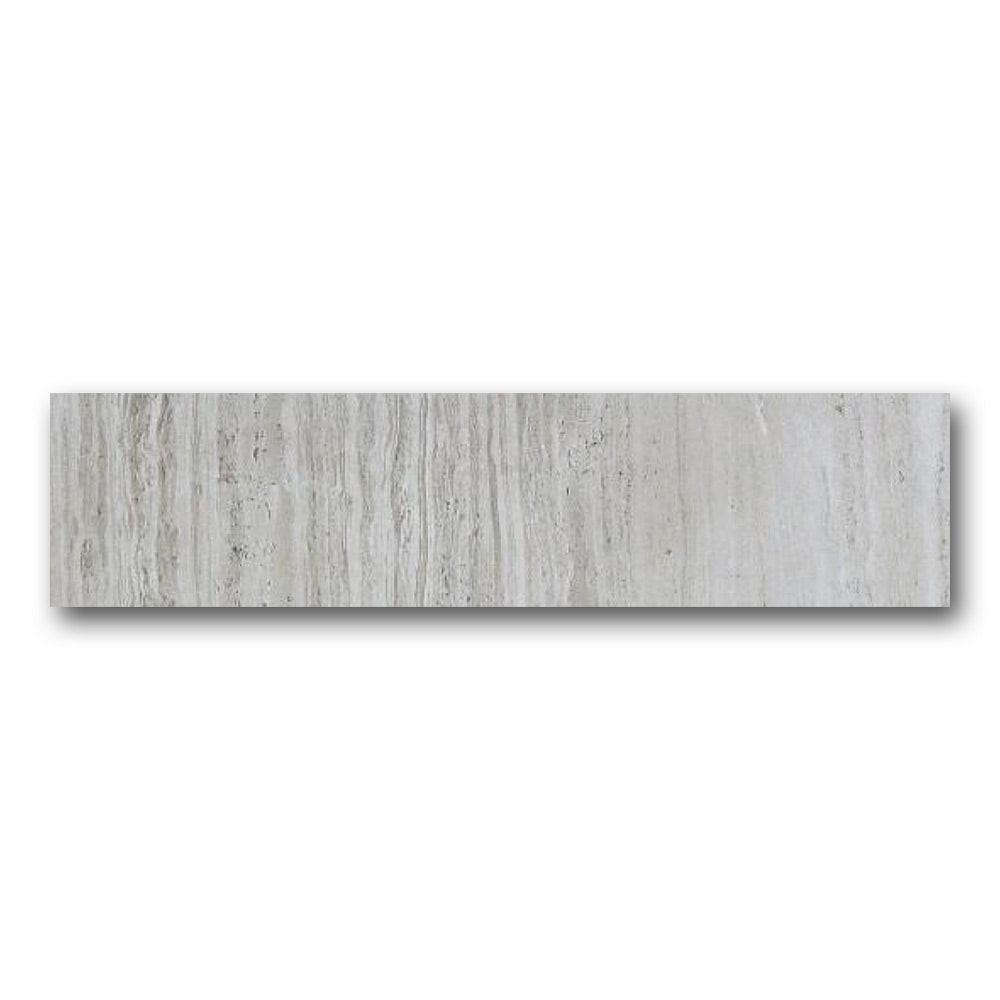Brook Silver Matte Bullnose 3x12 Molding Trim Brook Silver Matte Bullnose 3x12 Molding Trim - American Tile Depot