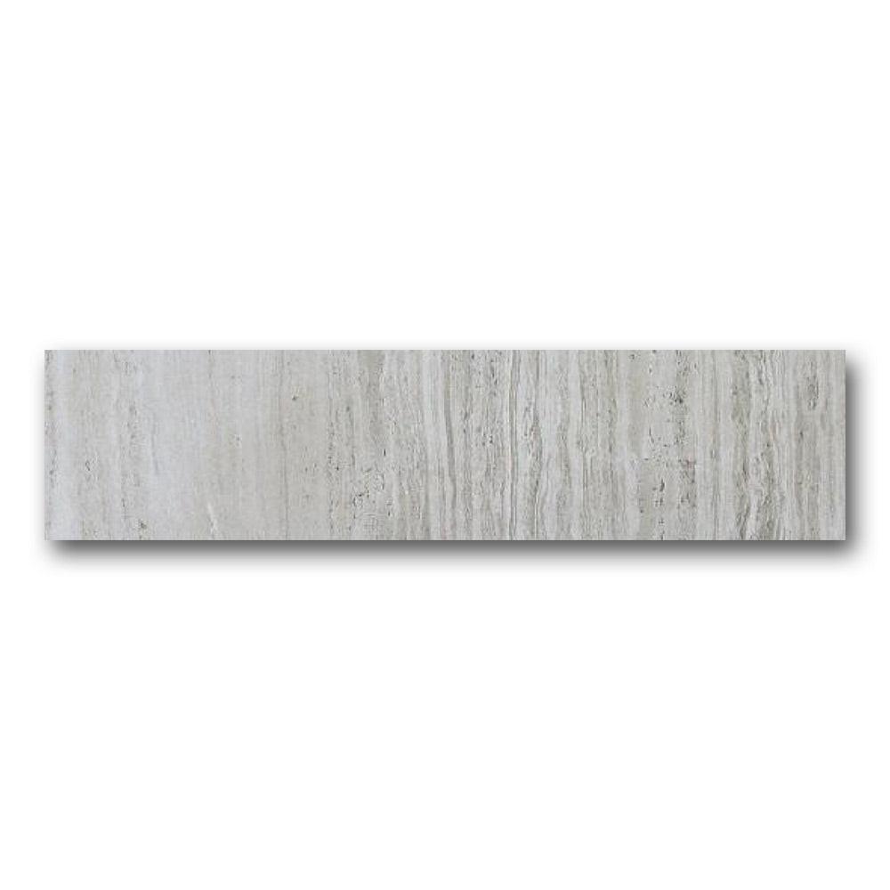 Brook Silver Matte Bullnose 3x12 Molding Trim Brook Silver Matte Bullnose 3x12 Molding Trim - American Tile Depot