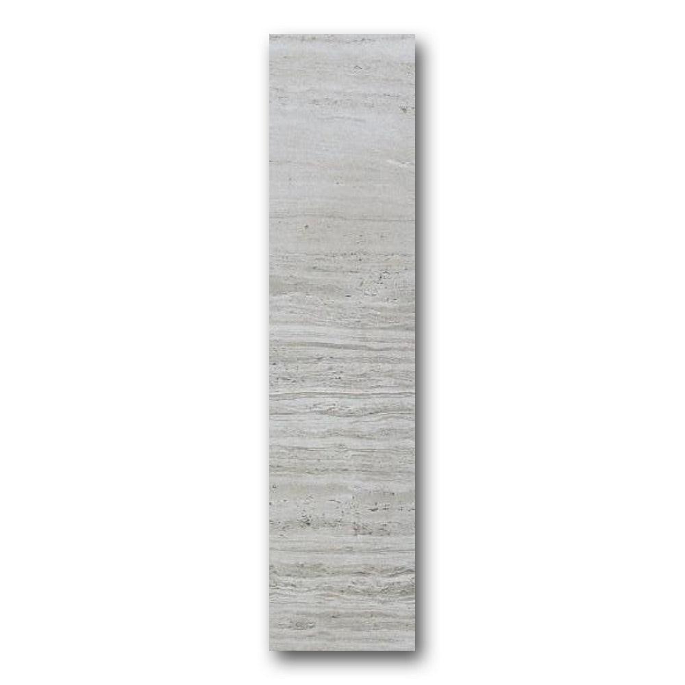 Brook Silver Matte Bullnose 3x12 Molding Trim Brook Silver Matte Bullnose 3x12 Molding Trim - American Tile Depot