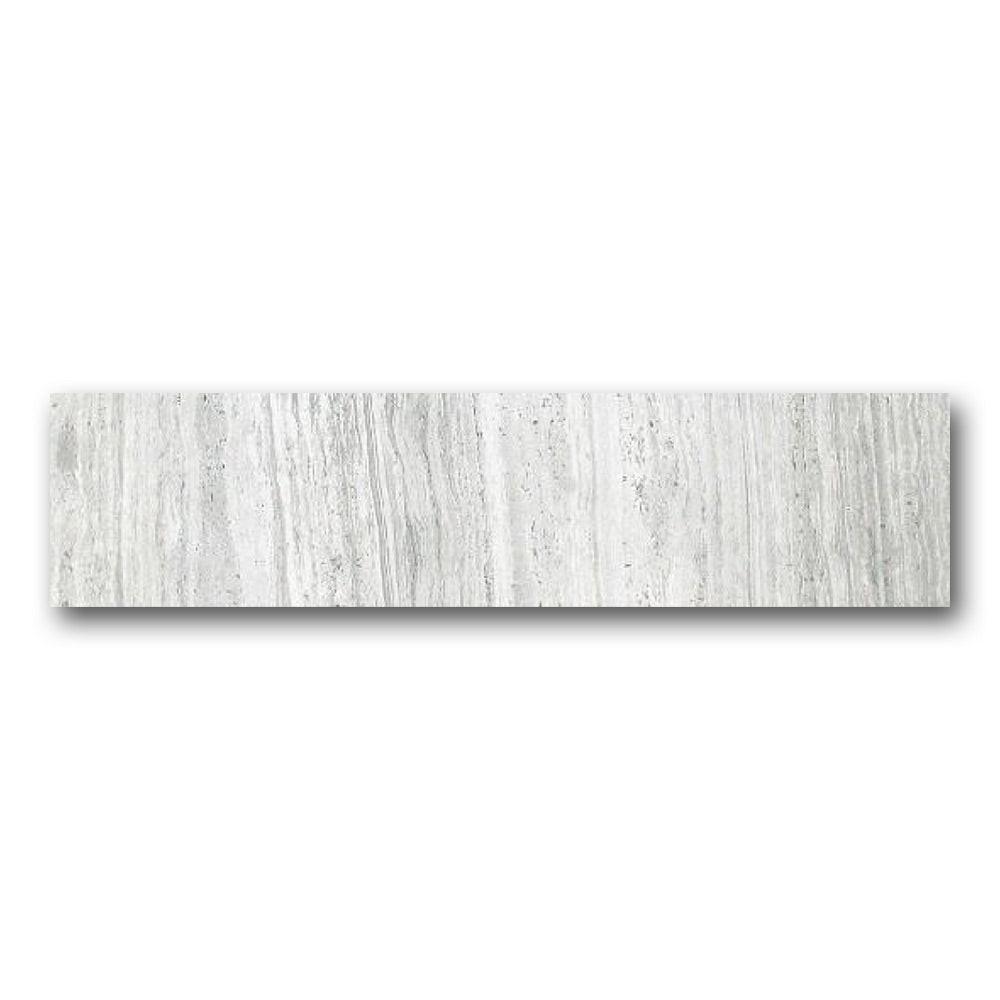 Brook White Lappato Bullnose 3x12 Molding Trim Brook White Lappato Bullnose 3x12 Molding Trim - American Tile Depot