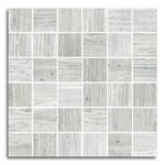 Brook White Matte Square Porcelain Mosaic Tile Brook White Matte Square Porcelain Mosaic Tile - American Tile Depot