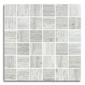 White Matte Square Mosaic