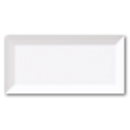 3x6 White Ice Beveled Matte