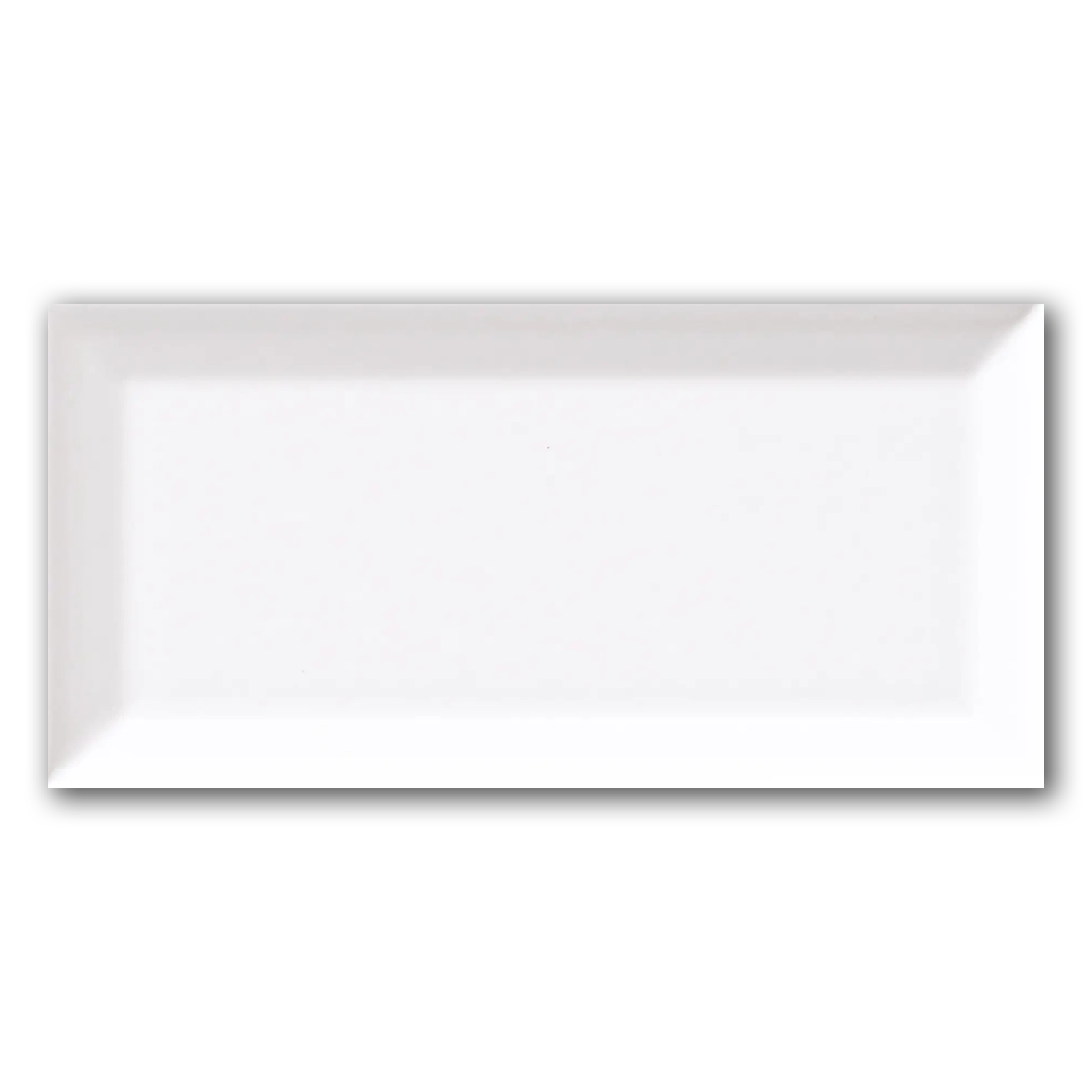 3x6 Strata White Ice Beveled Solid Color Matte Ceramic Wall Tile 3x6 Strata White Ice Beveled Solid Color Matte Ceramic Wall Tile - American Tile Depot