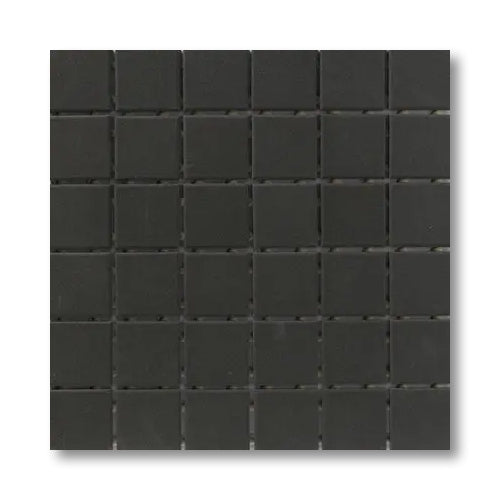 2x2 Spectrum Black Matte Porcelain Mosaic Tile - American Tile Depot