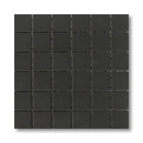 2x2 Spectrum Black Matte Porcelain Mosaic Tile - American Tile Depot