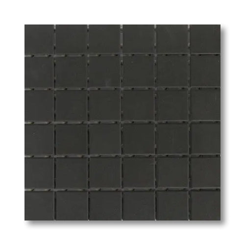 2x2 Spectrum Black Matte Porcelain Mosaic Tile - American Tile Depot