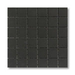 2x2 Spectrum Black Matte Porcelain Mosaic Tile - American Tile Depot