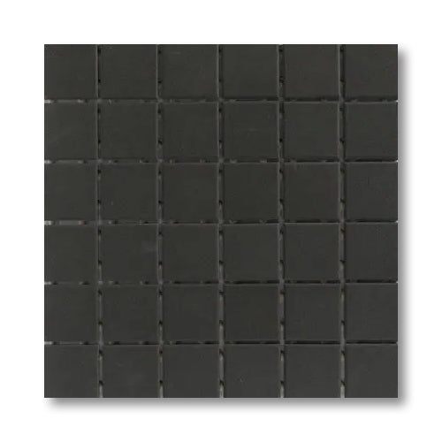 2x2 Spectrum Black Matte Porcelain Mosaic Tile - American Tile Depot