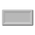3x6 Tender Gray Reverse Beveled Matte