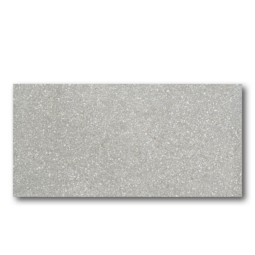 CLEARANCE – 12x24 Neospeck Medium Gray Unpolished Terrazzo Look Porcelain Tile CLEARANCE – 12x24 Neospeck Medium Gray Unpolished Terrazzo Look Porcelain Tile - American Tile Depot