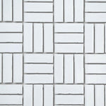 CLEARANCE – 1x3 Color Wheel Arctic White Lattice Weave Glossy Ceramic Mosaic Tile CLEARANCE – 1x3 Color Wheel Arctic White Lattice Weave Glossy Ceramic Mosaic Tile - American Tile Depot