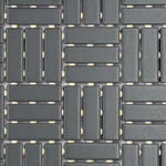 CLEARANCE – 1x3 Color Wheel Black Lattice Weave Matte Ceramic Mosaic Tile CLEARANCE – 1x3 Color Wheel Black Lattice Weave Matte Ceramic Mosaic Tile - American Tile Depot
