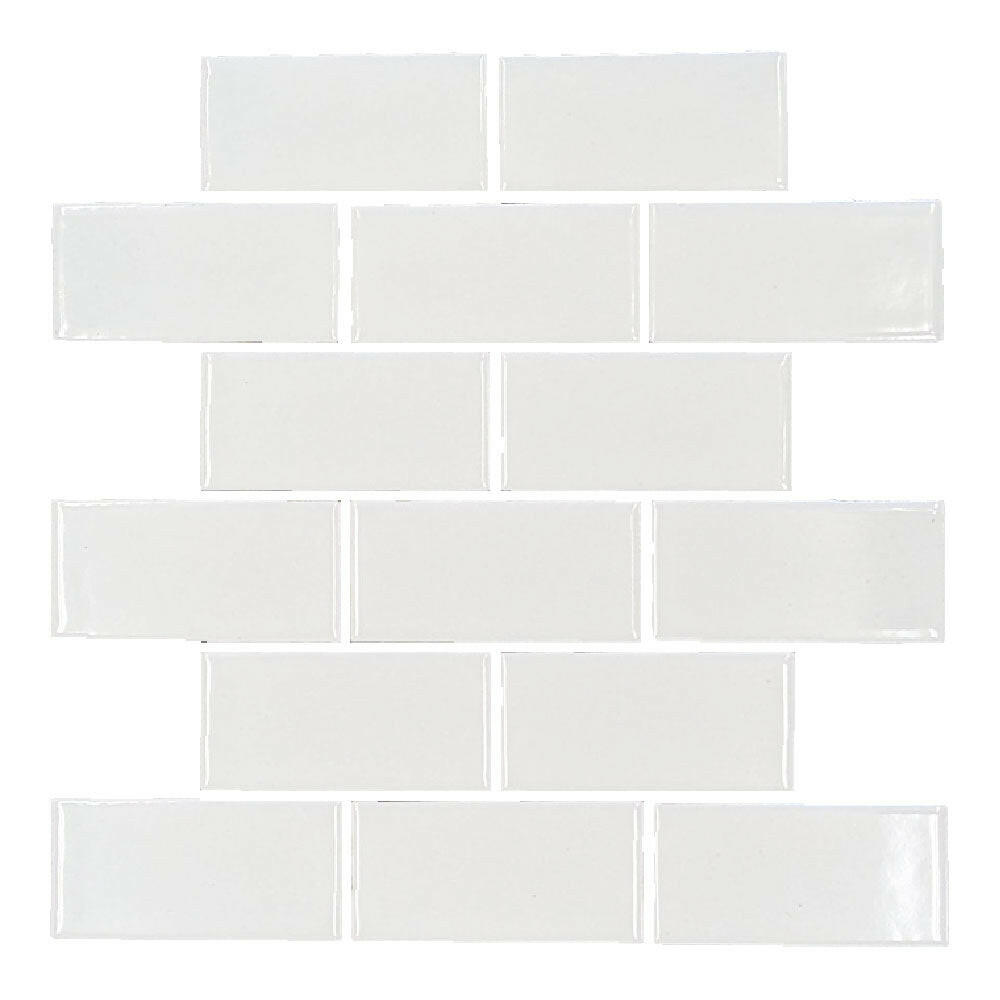 CLEARANCE – 2x4 Rittenhouse Arctic White Semi Gloss Ceramic Mosaic Wall Tile CLEARANCE – 2x4 Rittenhouse Arctic White Semi Gloss Ceramic Mosaic Wall Tile - American Tile Depot