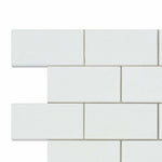 CLEARANCE - 2x4 Thassos White Marble Honed Brick Mosaic Tile CLEARANCE - 2x4 Thassos White Marble Honed Brick Mosaic Tile - American Tile Depot