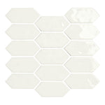 CLEARANCE – 2x5 Mythology Santorini Picket Fence Glossy Ceramic Mosaic Wall Tile CLEARANCE – 2x5 Mythology Santorini Picket Fence Glossy Ceramic Mosaic Wall Tile - American Tile Depot