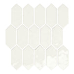 CLEARANCE – 2x5 Mythology Santorini Picket Fence Glossy Ceramic Mosaic Wall Tile CLEARANCE – 2x5 Mythology Santorini Picket Fence Glossy Ceramic Mosaic Wall Tile - American Tile Depot
