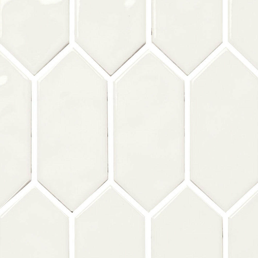 CLEARANCE – 2x5 Mythology Santorini Picket Fence Glossy Ceramic Mosaic Wall Tile CLEARANCE – 2x5 Mythology Santorini Picket Fence Glossy Ceramic Mosaic Wall Tile - American Tile Depot