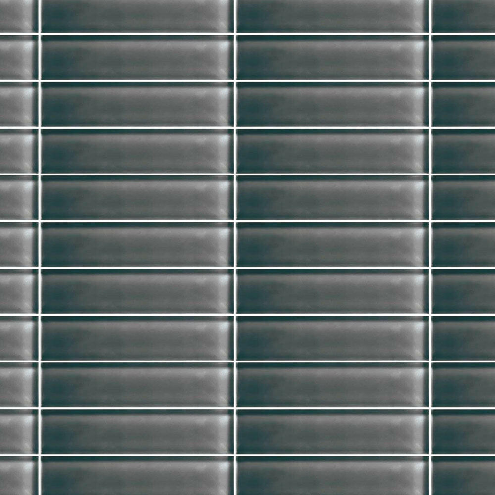 CLEARANCE – 2x8 Color Appeal Charcoal Gray Glass Wall Tile - American Tile Depot