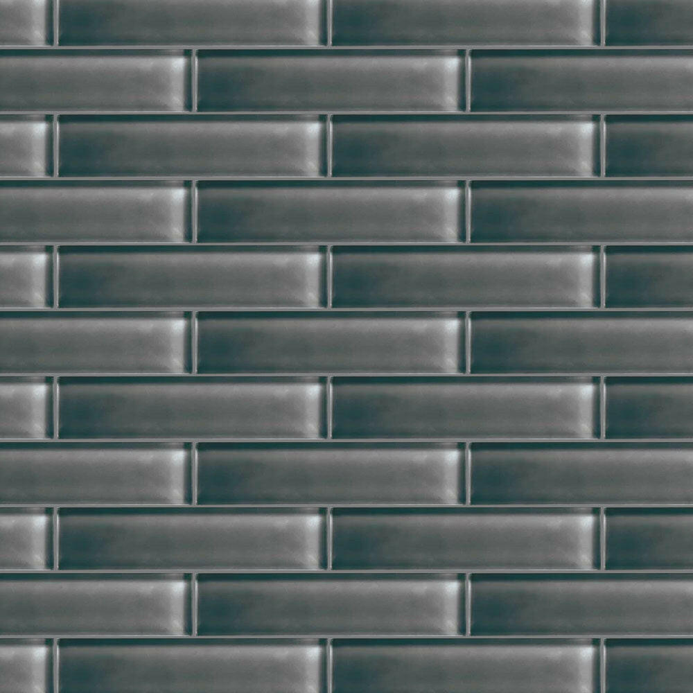 CLEARANCE – 2x8 Color Appeal Charcoal Gray Glass Wall Tile - American Tile Depot