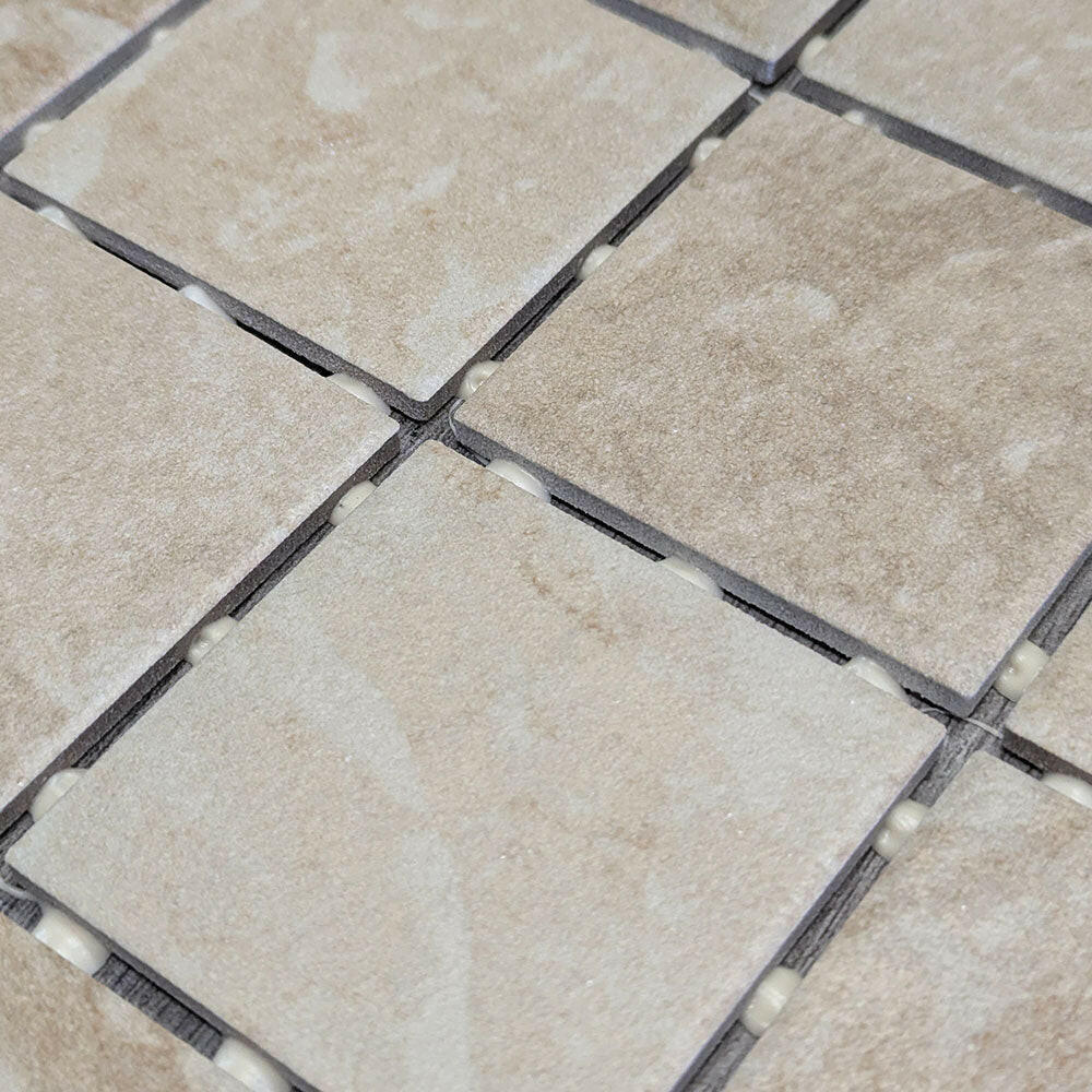 CLEARANCE – 3x3 Continental Slate Egyptian Beige Matte Ceramic Mosaic Tile - American Tile Depot