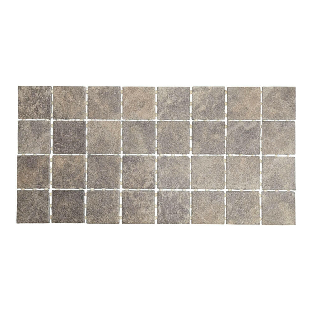 CLEARANCE – 3x3 Continental Slate Moroccan Brown Matte Ceramic Mosaic Tile - American Tile Depot
