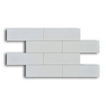 CLEARANCE - 4x12 Color Story Ice White Glossy Ceramic Wall Tile CLEARANCE - 4x12 Color Story Ice White Glossy Ceramic Wall Tile - American Tile Depot