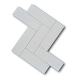 CLEARANCE - 4x12 Color Story Ice White Glossy Ceramic Wall Tile CLEARANCE - 4x12 Color Story Ice White Glossy Ceramic Wall Tile - American Tile Depot