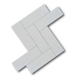 CLEARANCE - 4x12 Color Story Ice White Glossy Ceramic Wall Tile CLEARANCE - 4x12 Color Story Ice White Glossy Ceramic Wall Tile - American Tile Depot